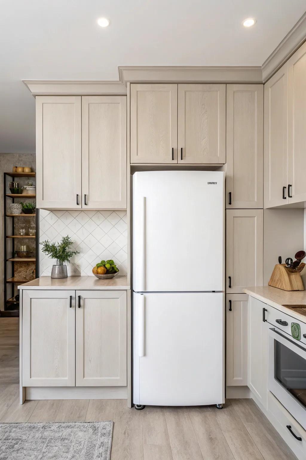 A minimalist approach delivers a sleek and contemporary kitchen design.