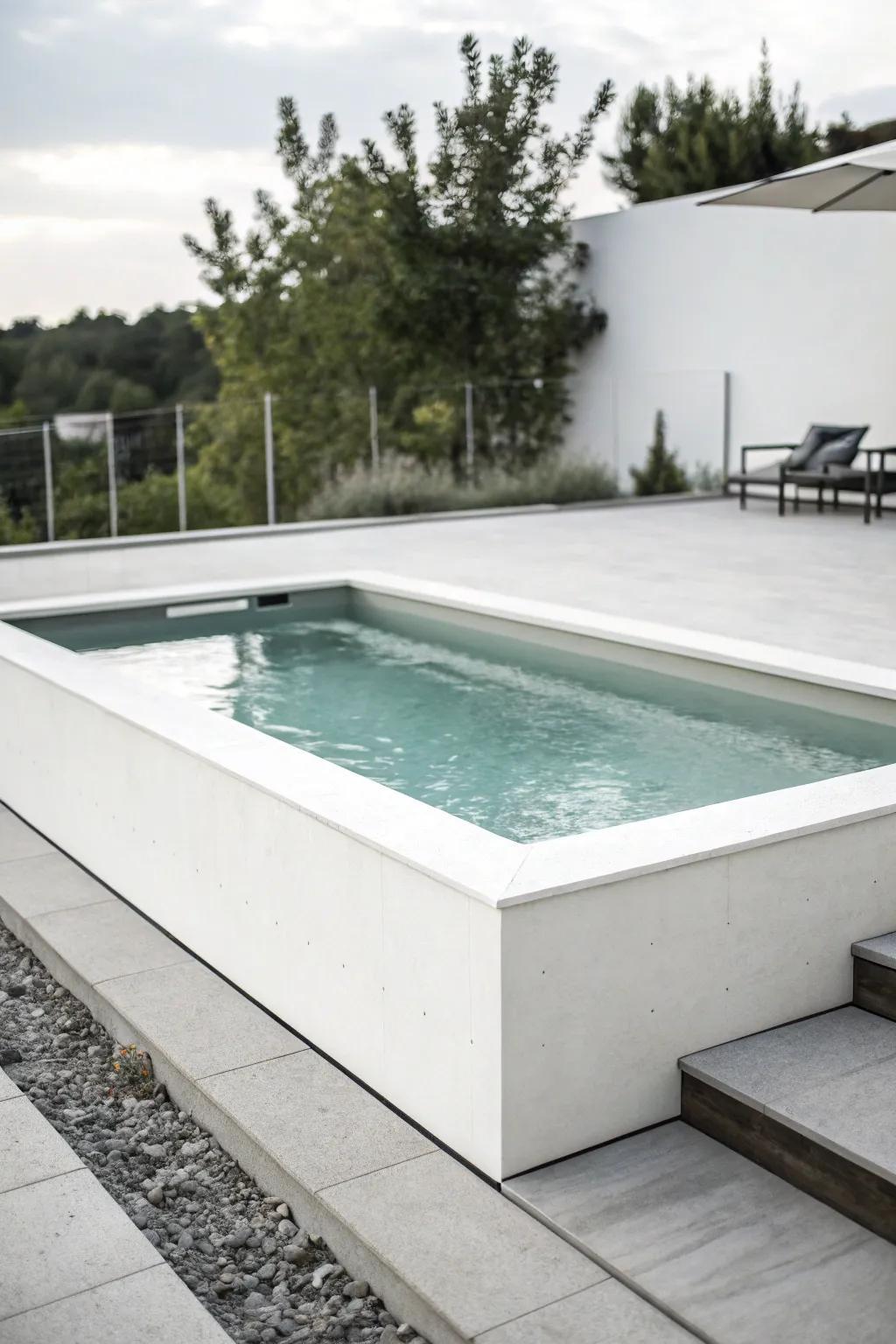 Understated design offers sophistication and simplicity.