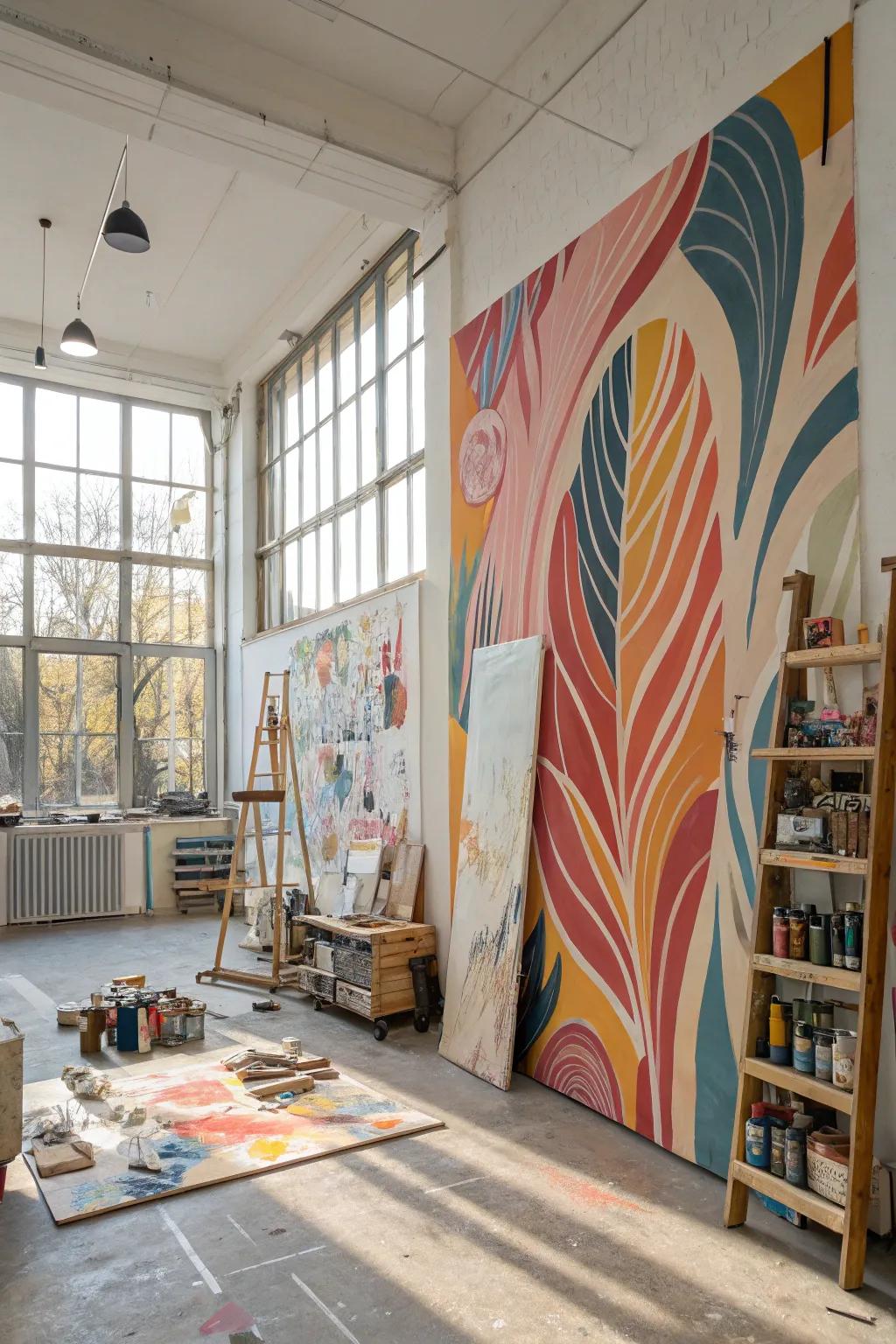 Artistic strokes celebrate creativity and storytelling.