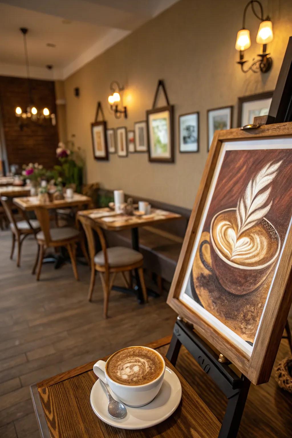 Beverage art lends warmth and a distinctive narrative to your interior design