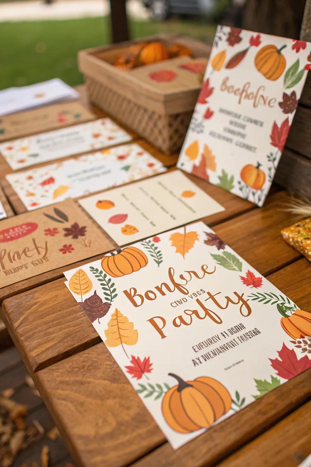 Theme-based cards build excitement for your gathering.