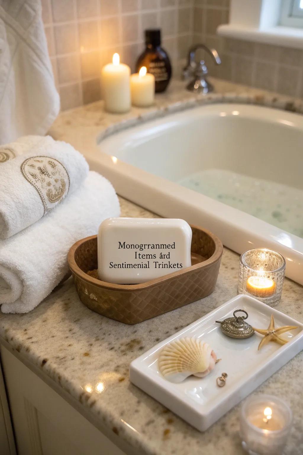 Make your bath time special with personal touches.