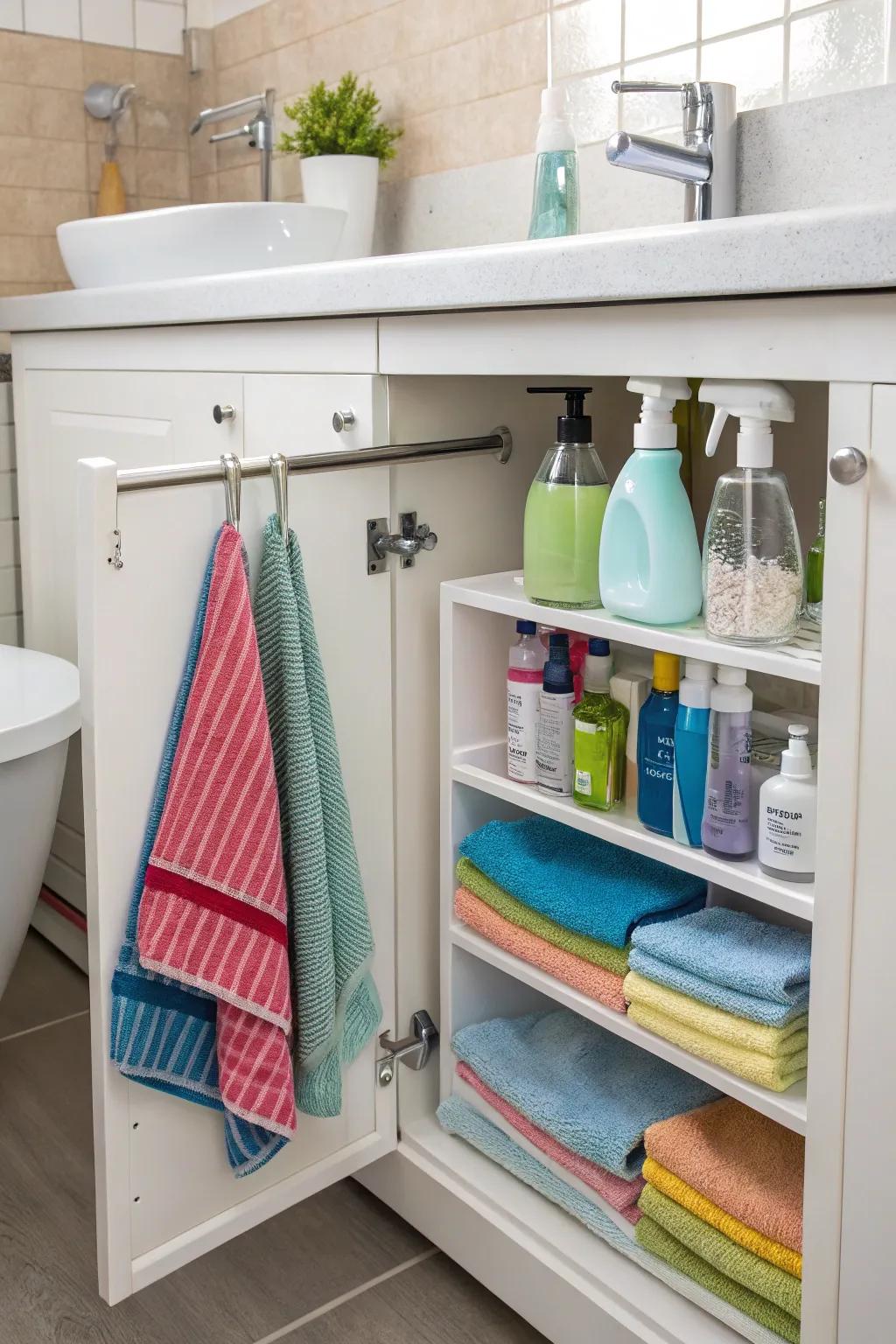 Tension rods provide versatile suspending solutions.