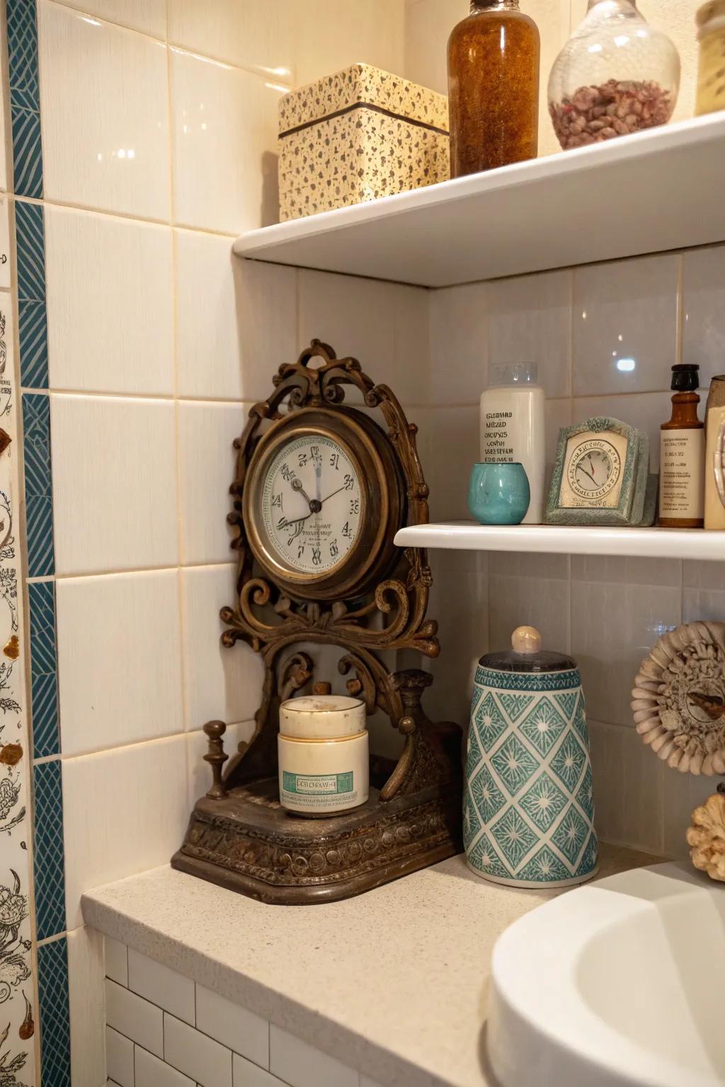 Vintage discoveries add character and nostalgia.