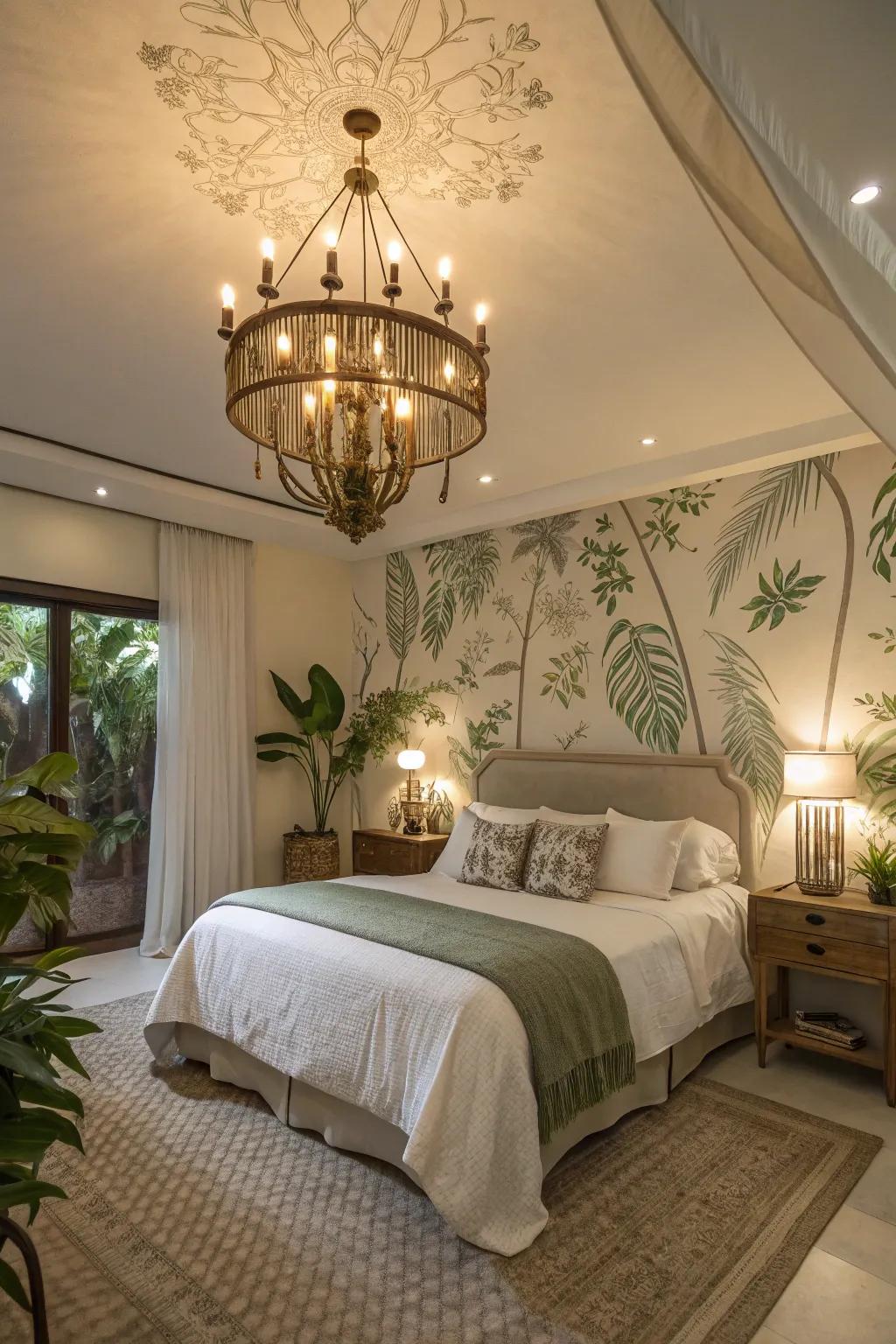 Bring nature indoors with a leaf-inspired chandelier.