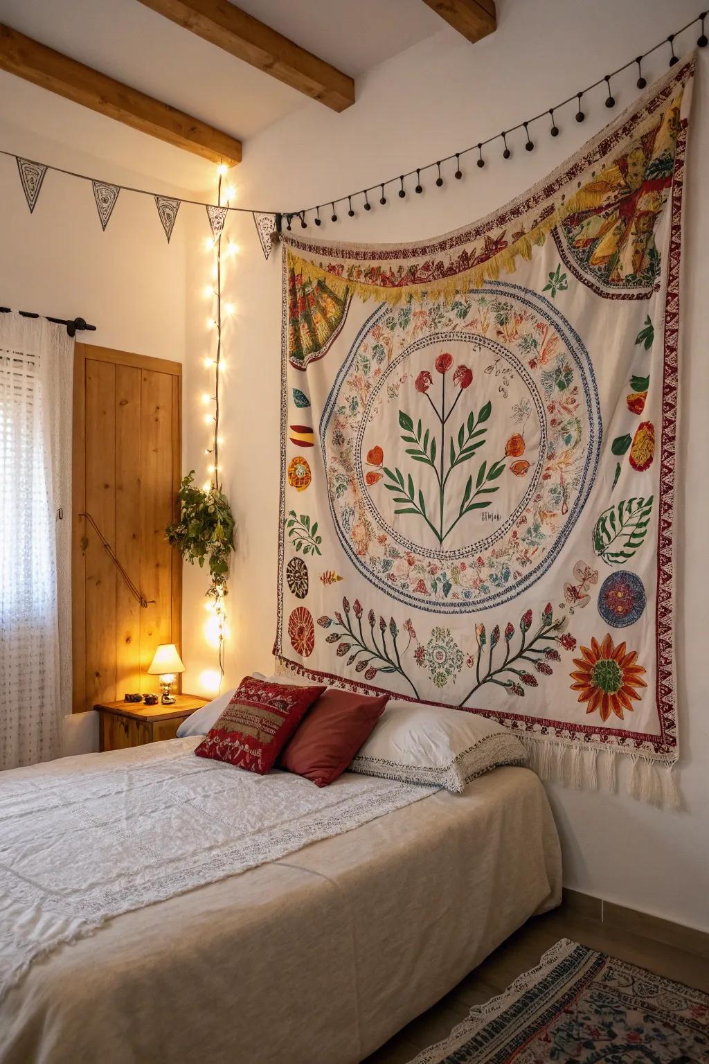 Add a personal touch with DIY fabric art artistry.