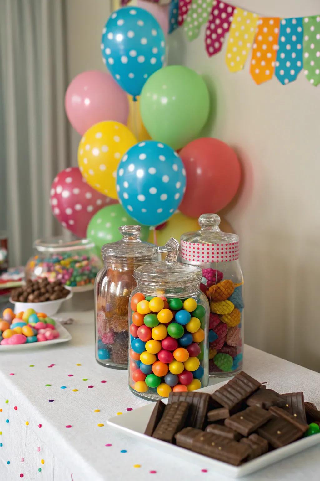 Edible centerpieces that sweeten the experience for party attendees.