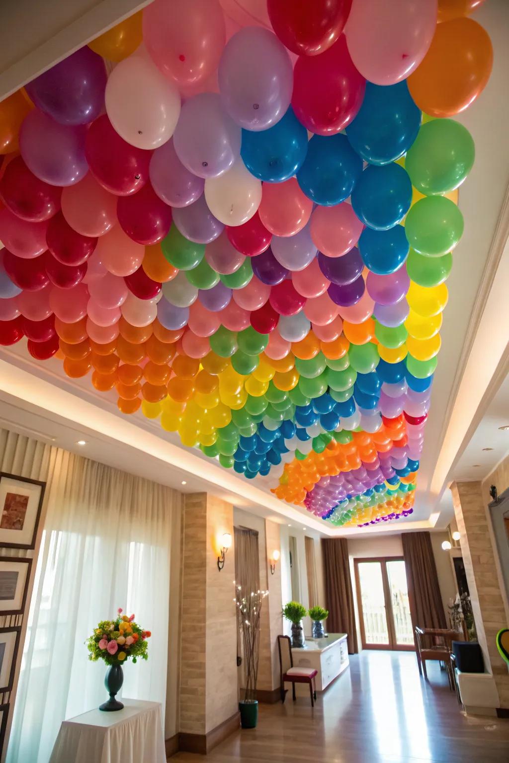 A sphere-filled overhead space is a genuine spectacle.
