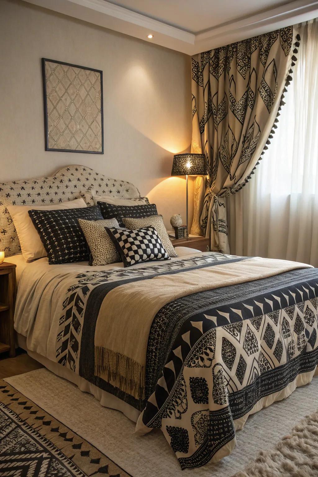 Blending designs introduces a lively sense of classiness.