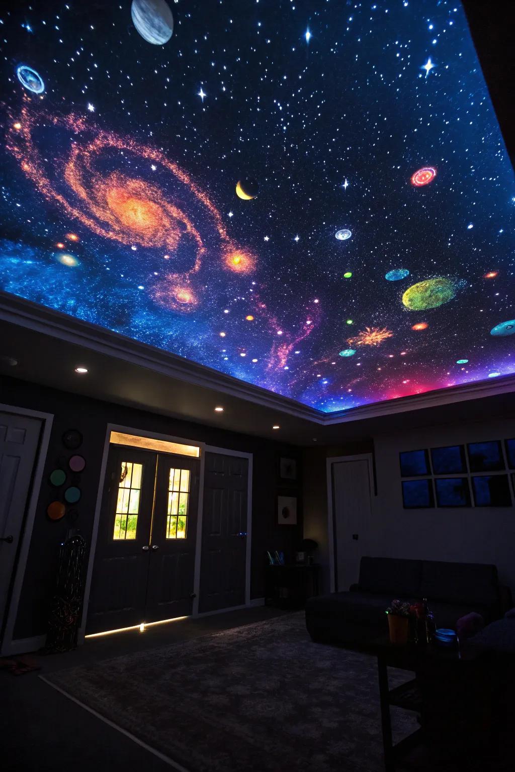 Starry scenes make you feel like you're sleeping under the stars.