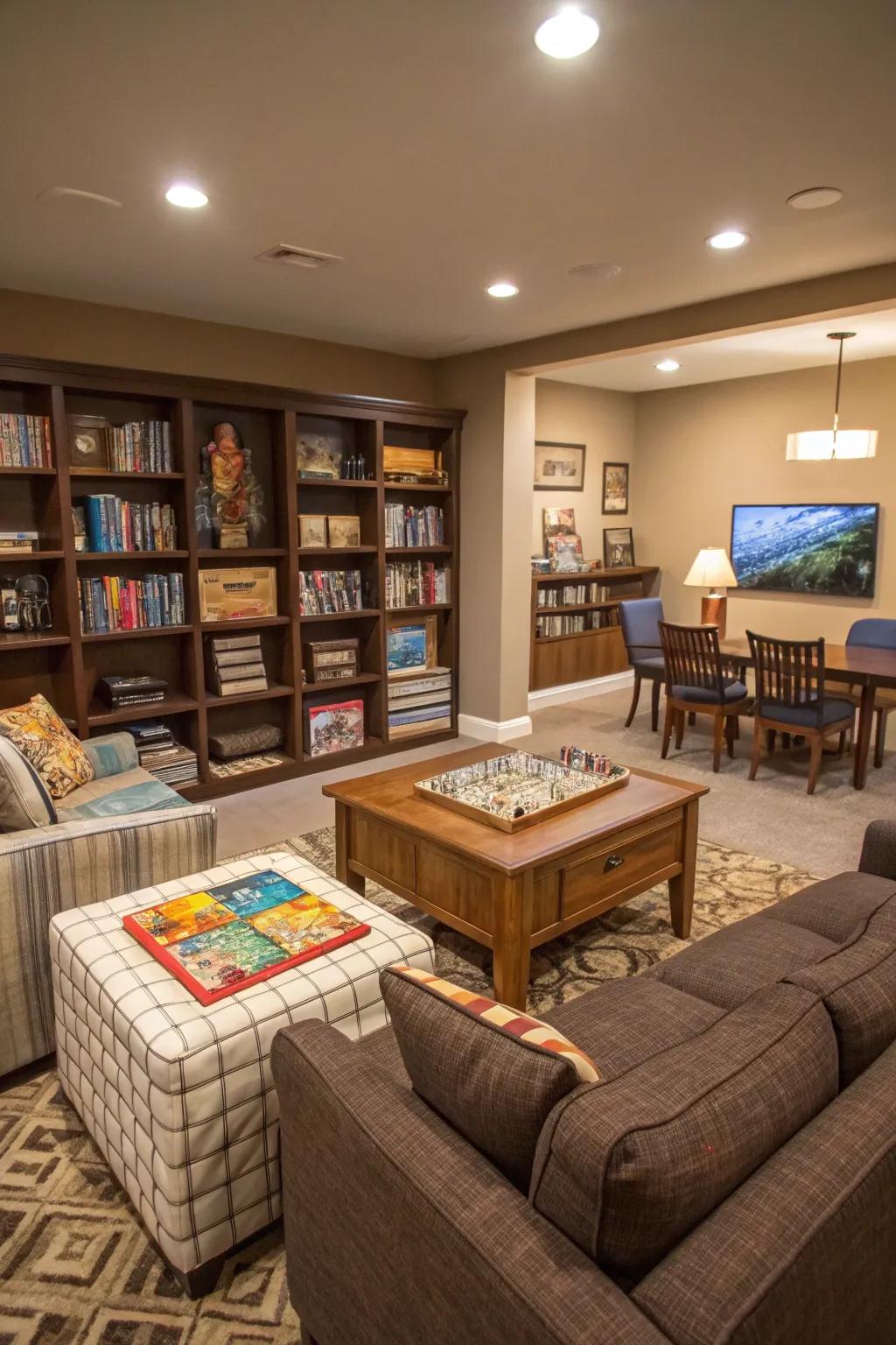 Create memorable game nights with a space for fun.