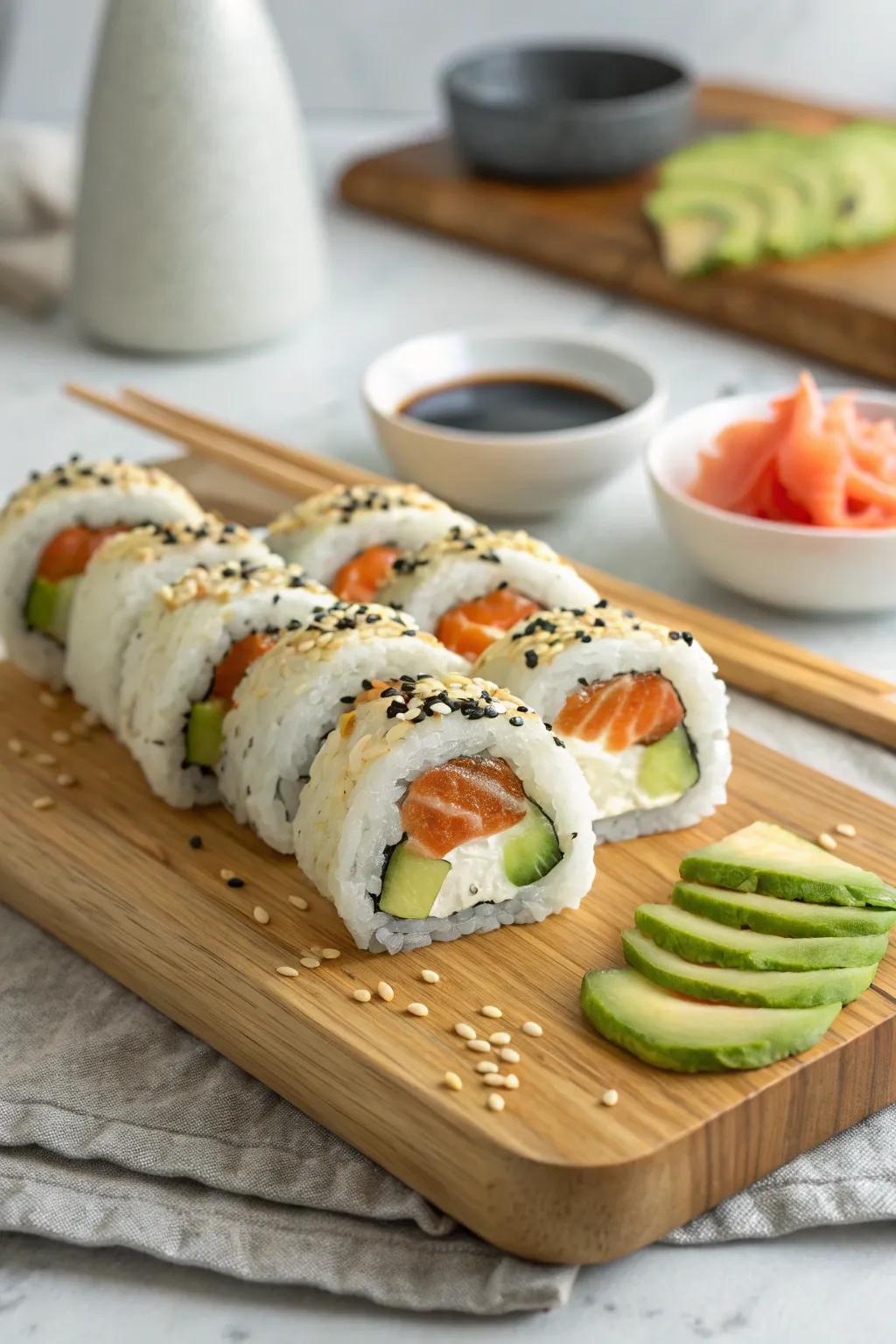 Elevate your morning with morning hand rolls.