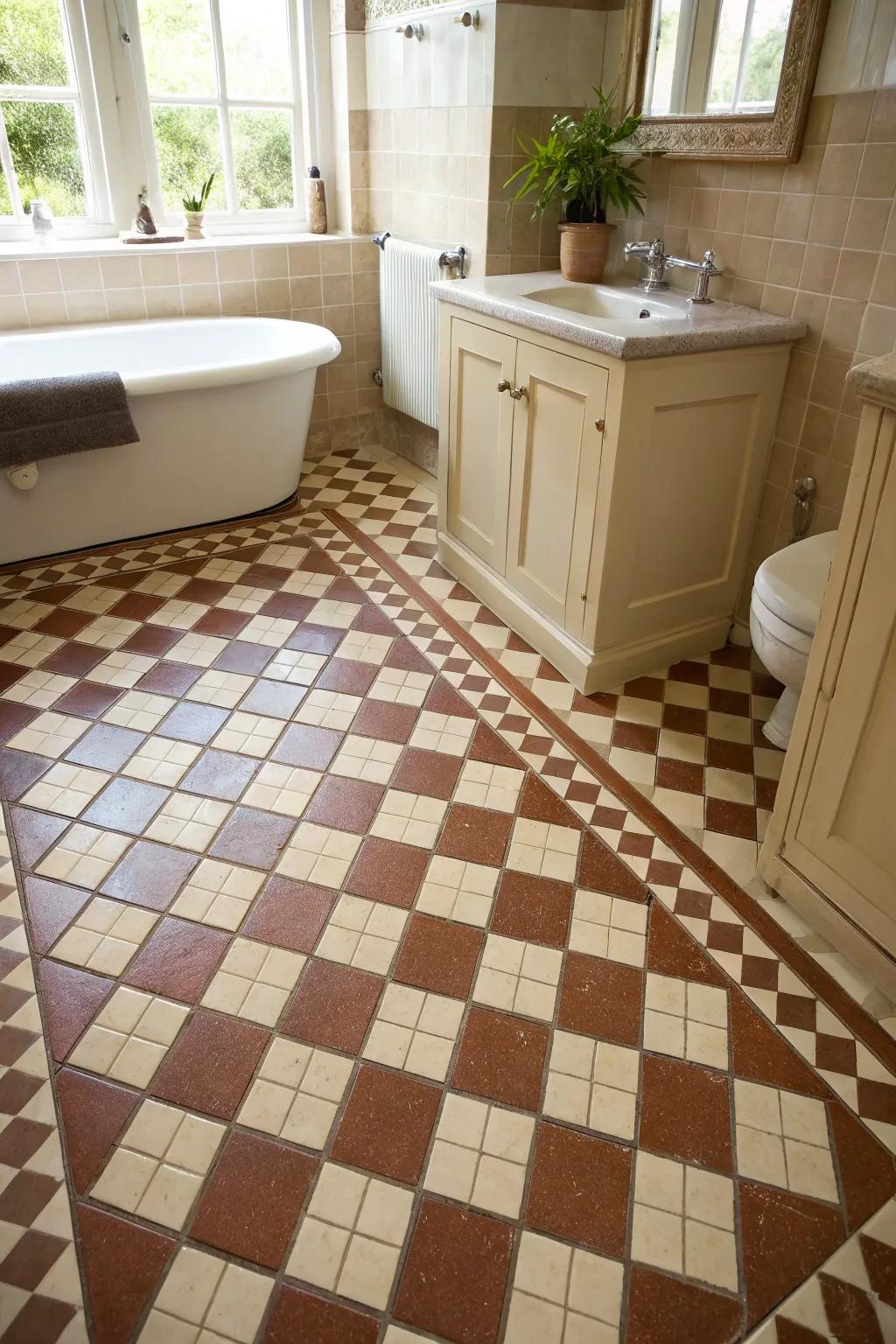 An amusing spin over a traditional pattern.