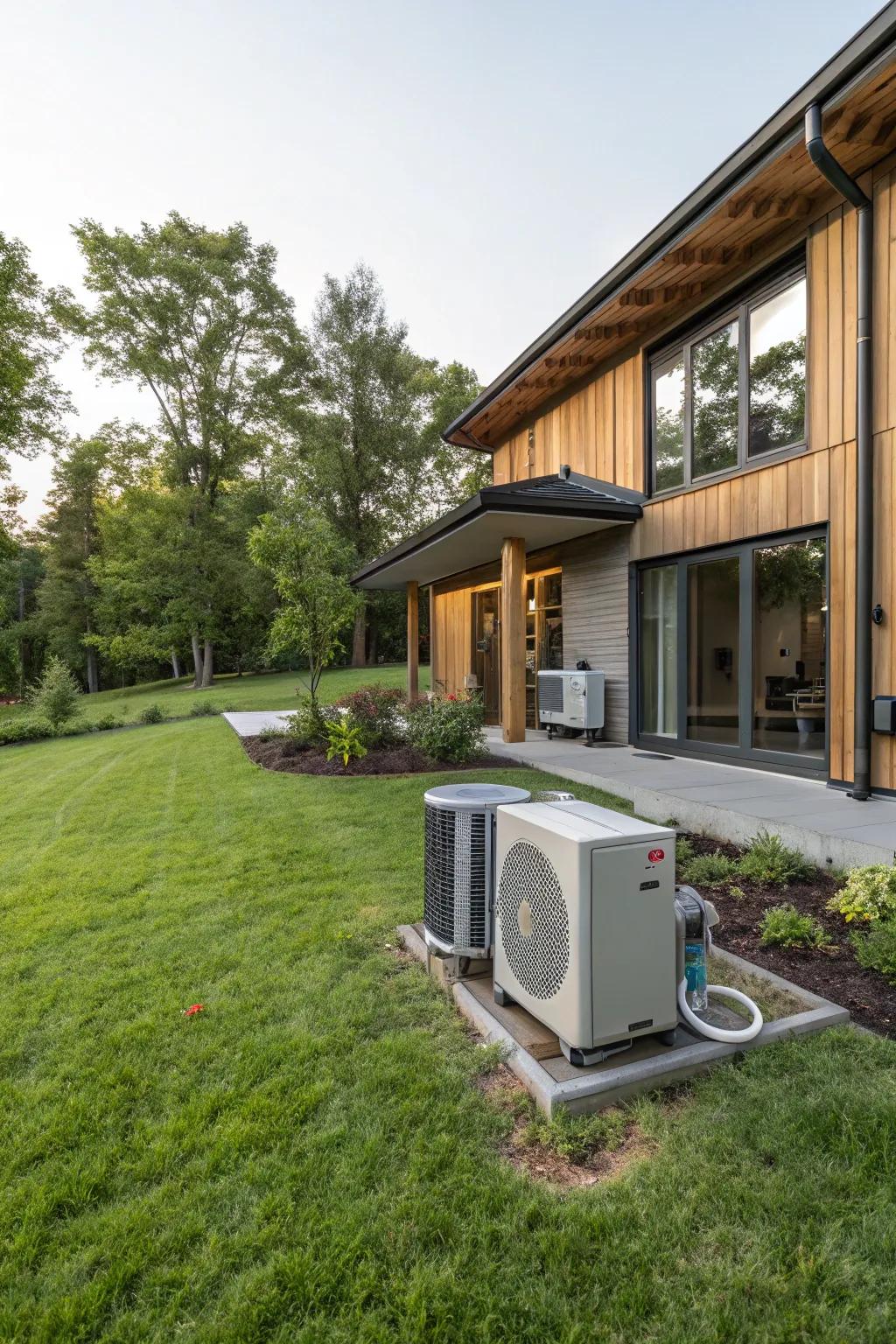 Geothermal heat systems provide efficient and eco-friendly temperature control.