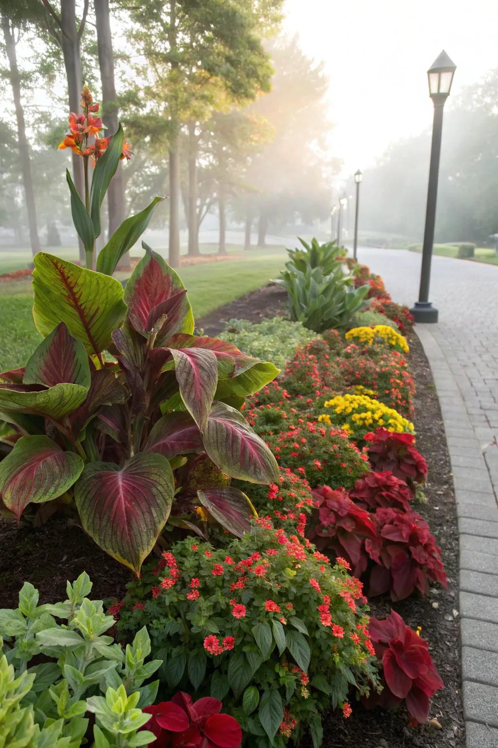 Achieve harmony with canna lilies and companion plants.