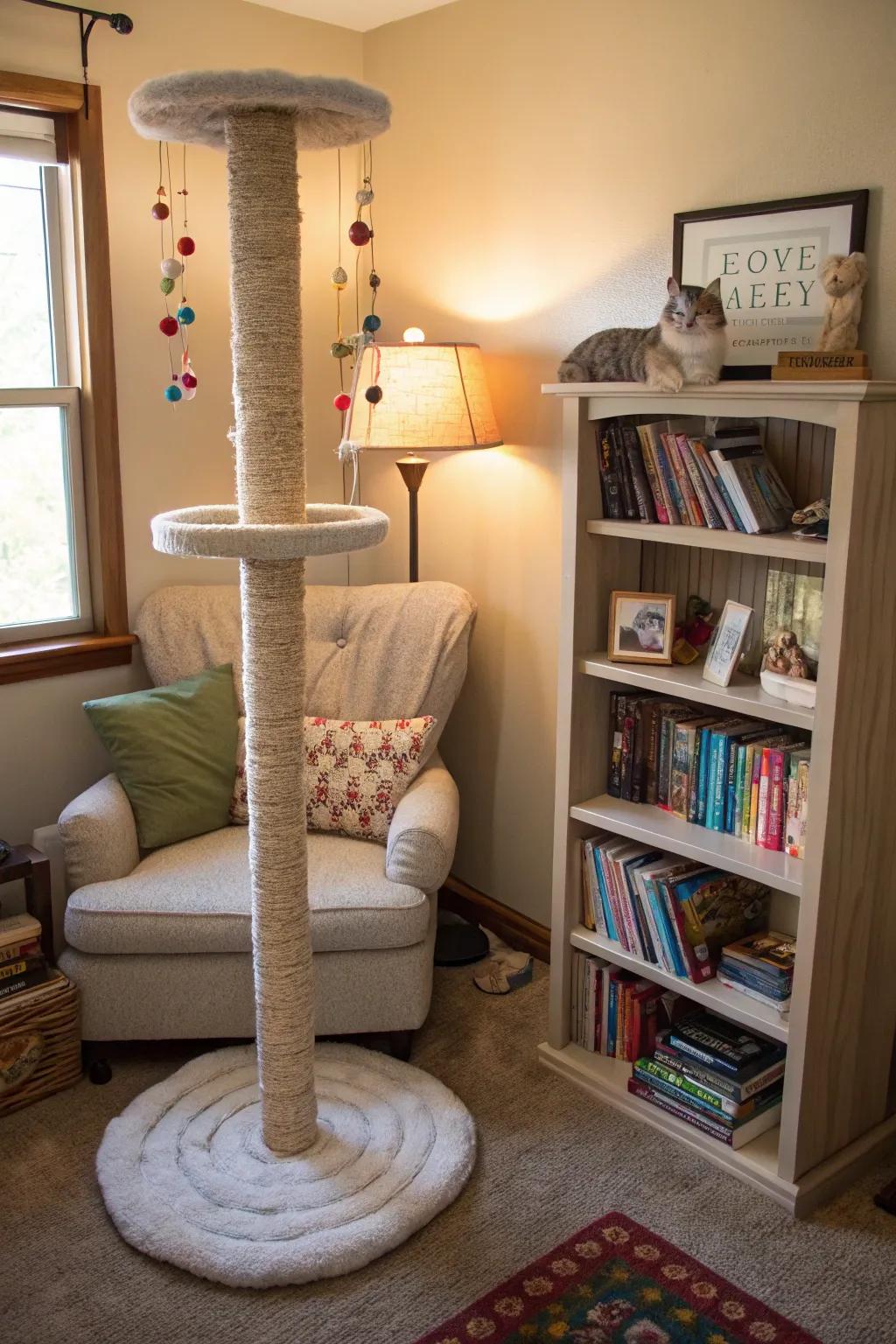 Corner towers perfectly utilize space in smaller homes.