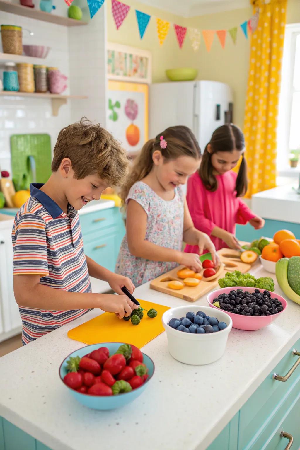Foster independence through nibble preparation.