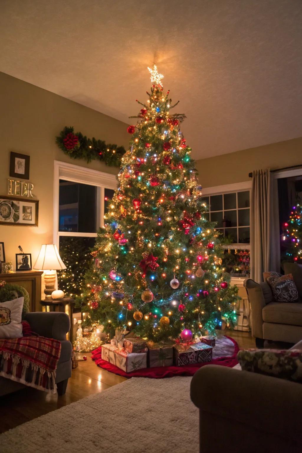 A joyful and colorful Christmas extravaganza.