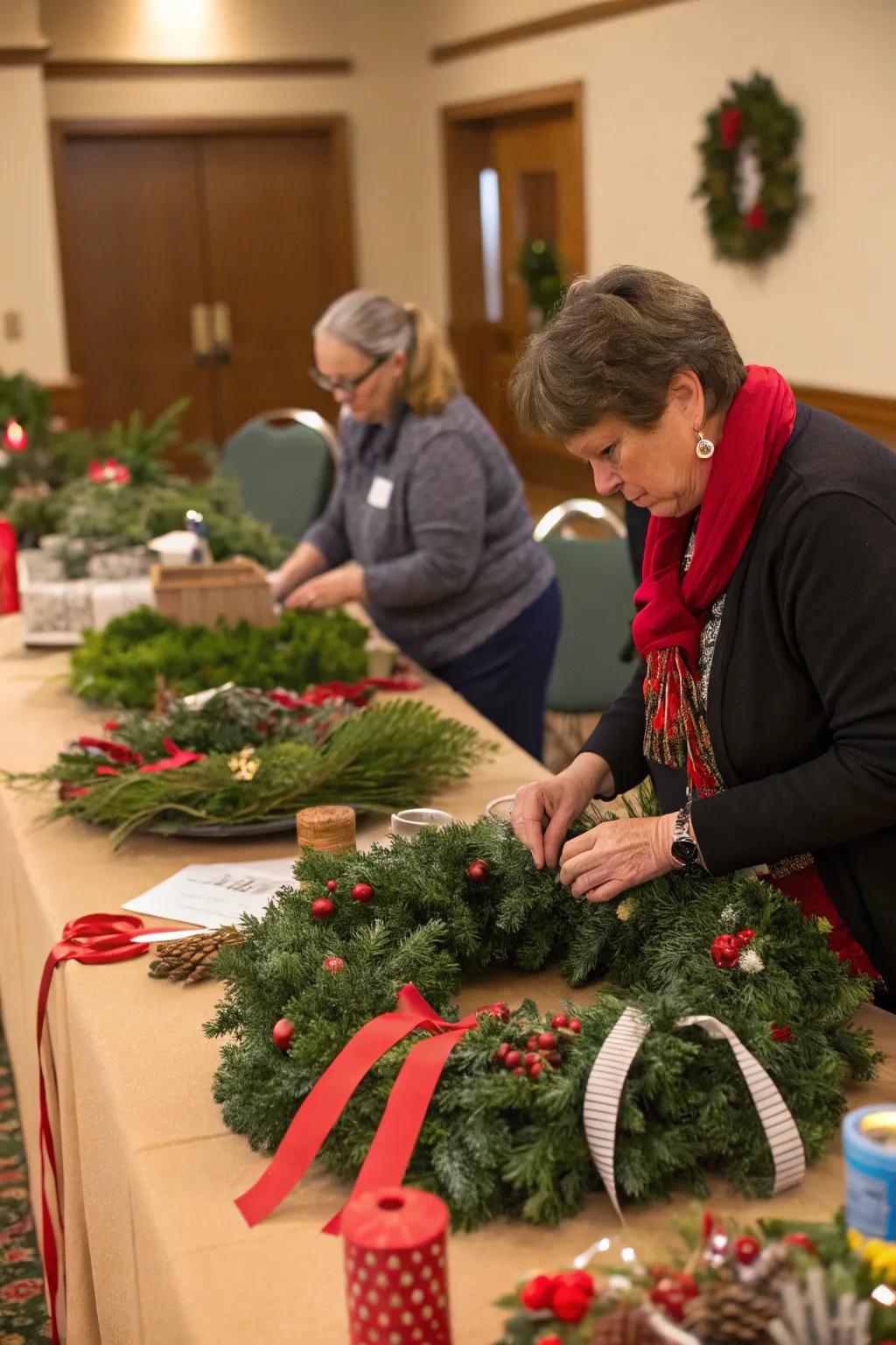 A creative foliage assembly workshop unveiling the artist within all attendees.