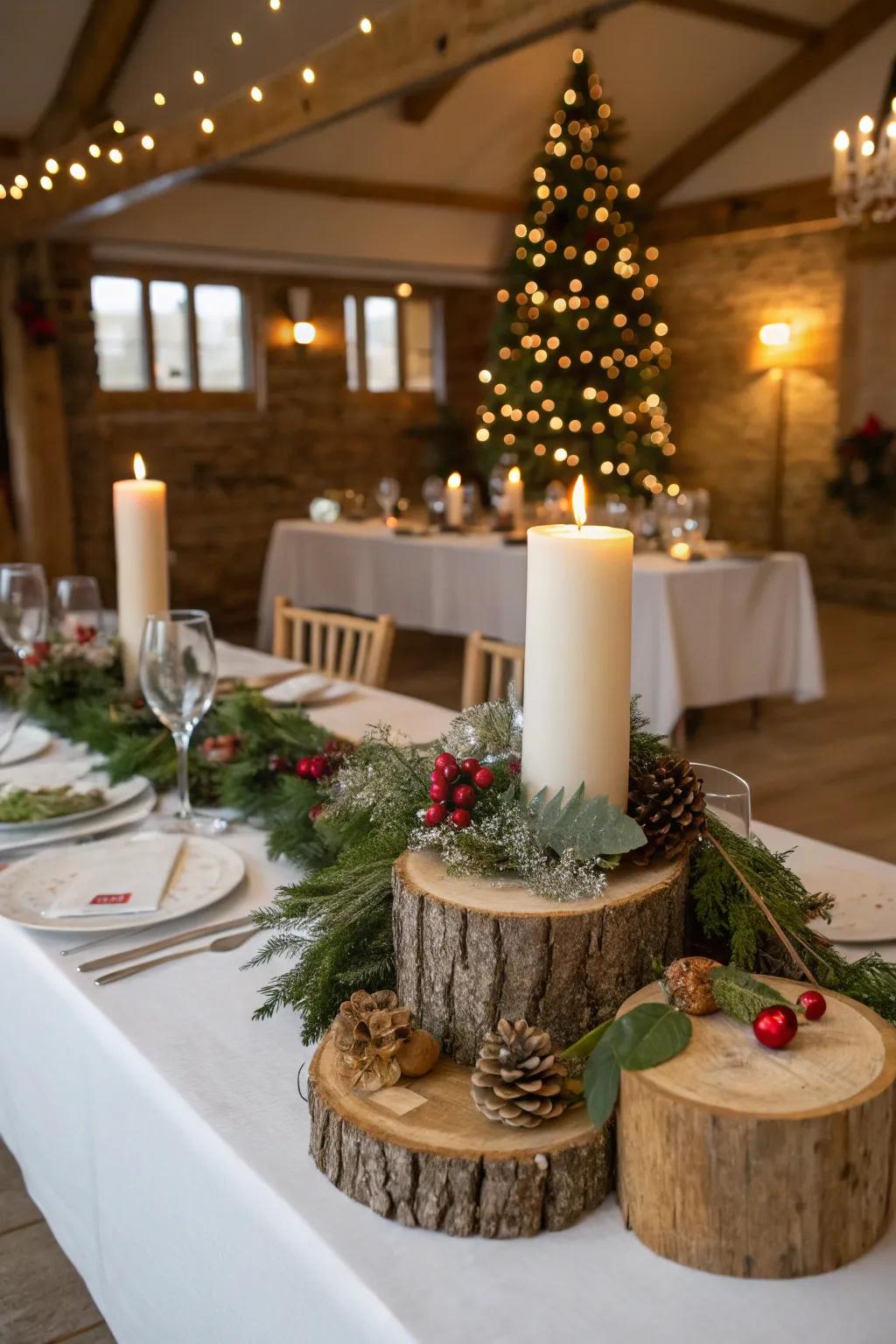 Unprocessed lumber details contribute both warmth and textural complexity.