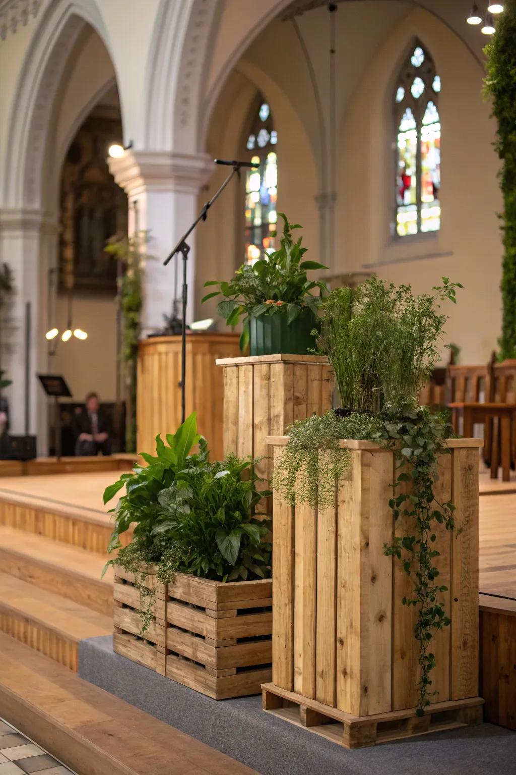 Eco-friendly materials can create sustainable and beautiful designs.
