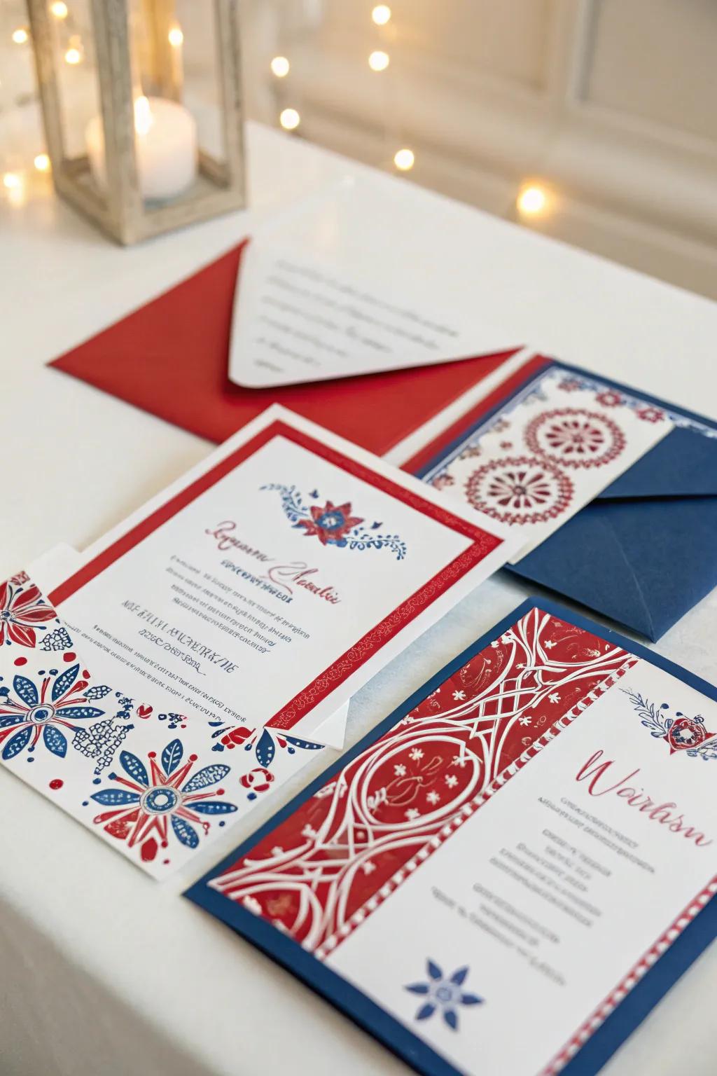 Personalized invitations generate anticipation for the event.