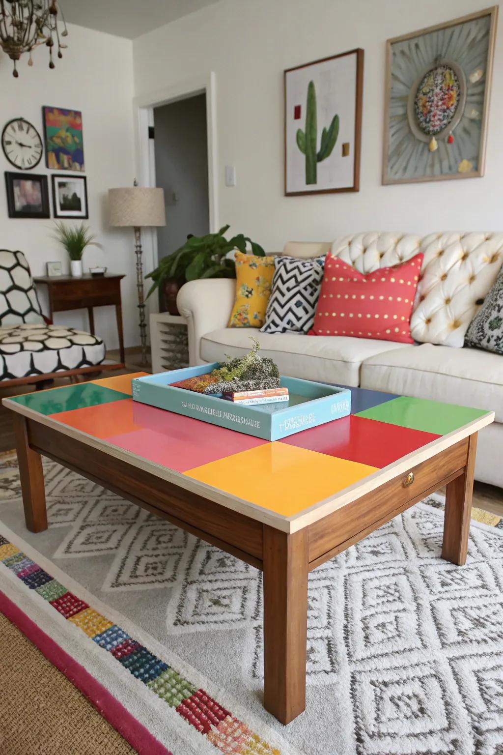 Blocks of color bring a sense of lively creativity to your space.