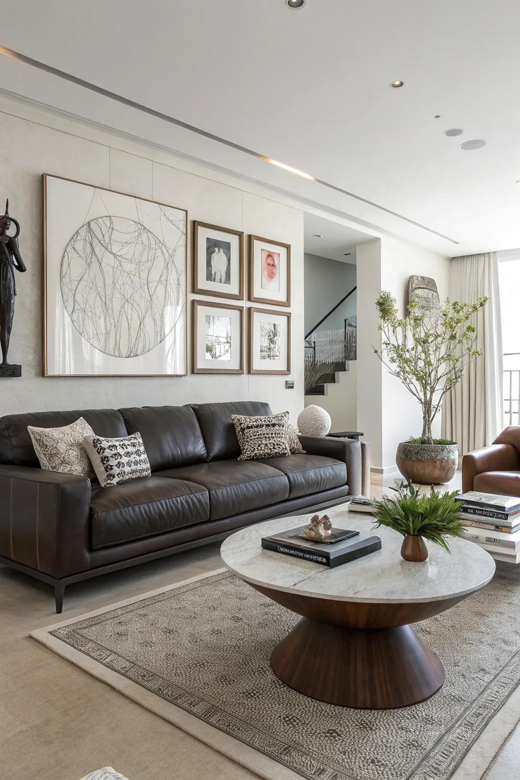 Designed tables add an artistic flair to any space.