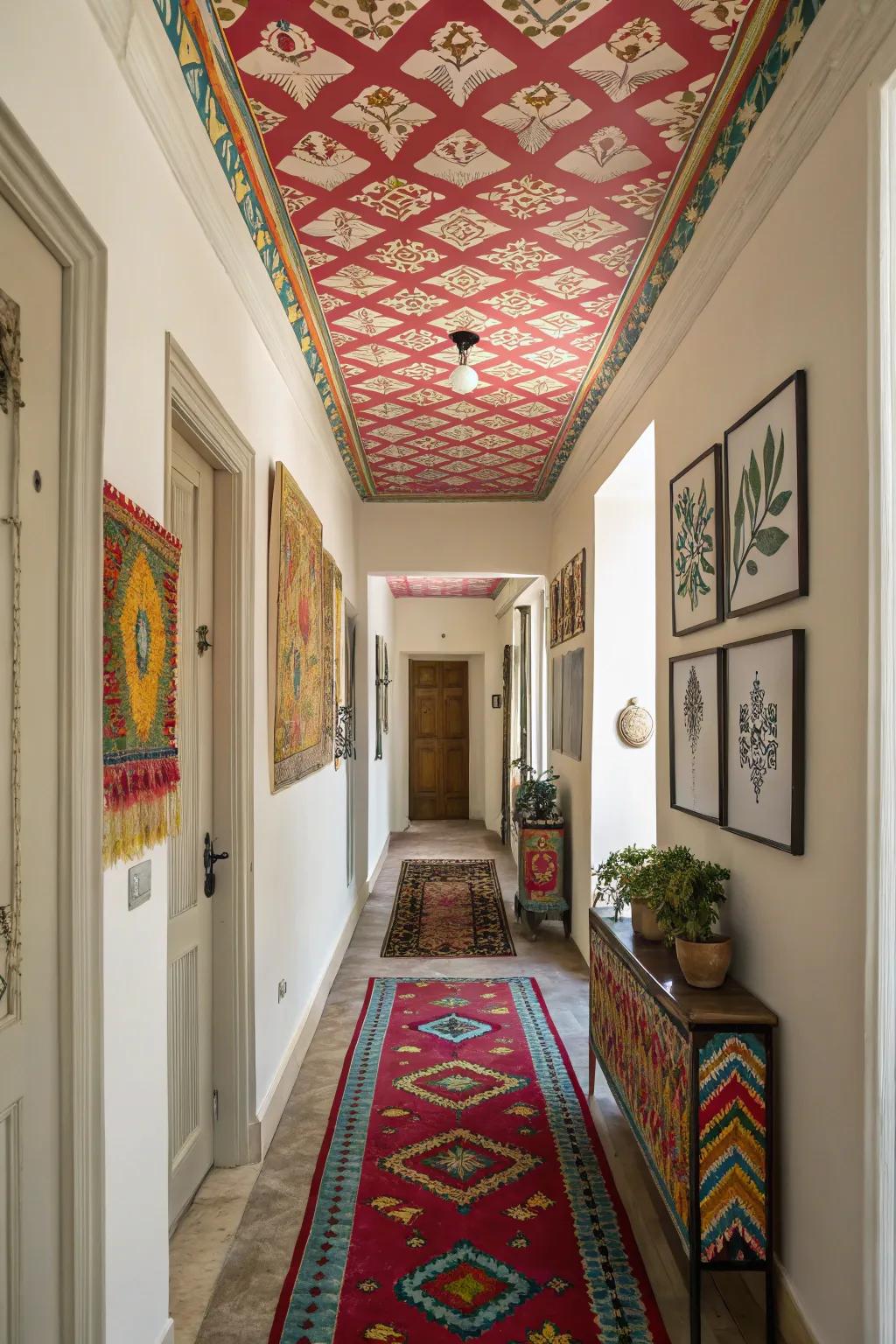 A striking roof design can define your hallway's persona.