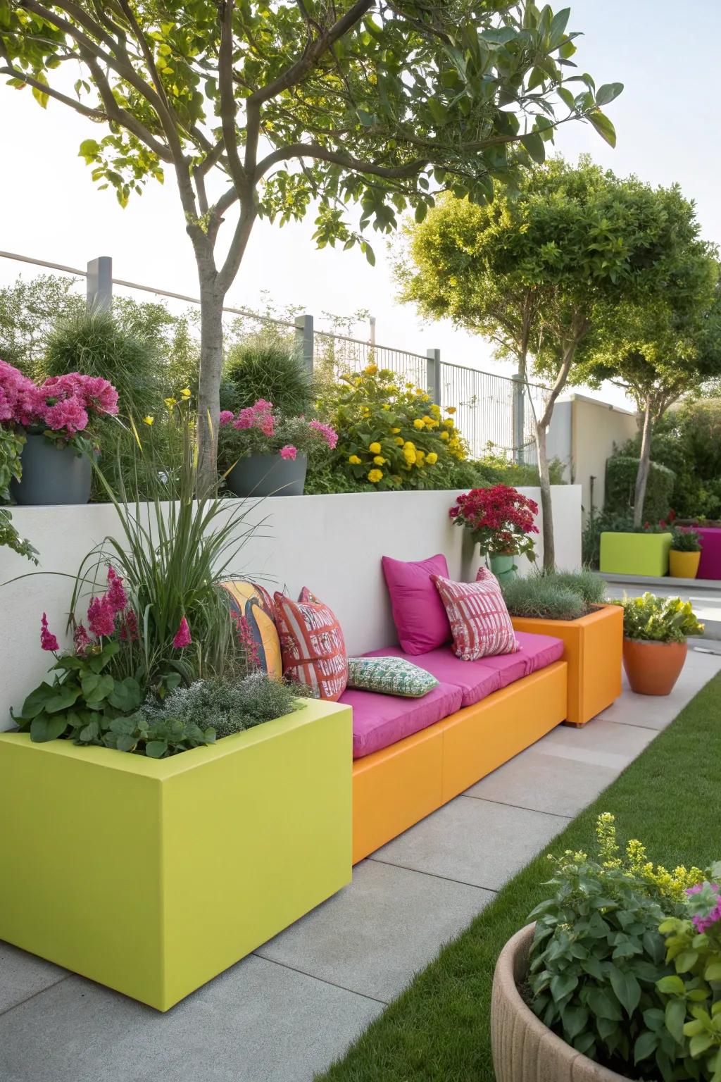 Striking colors make a bold statement.