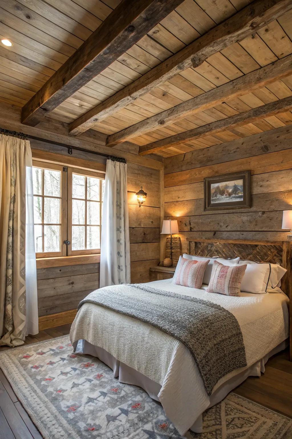 Repurposed materials inject history and sustainability.