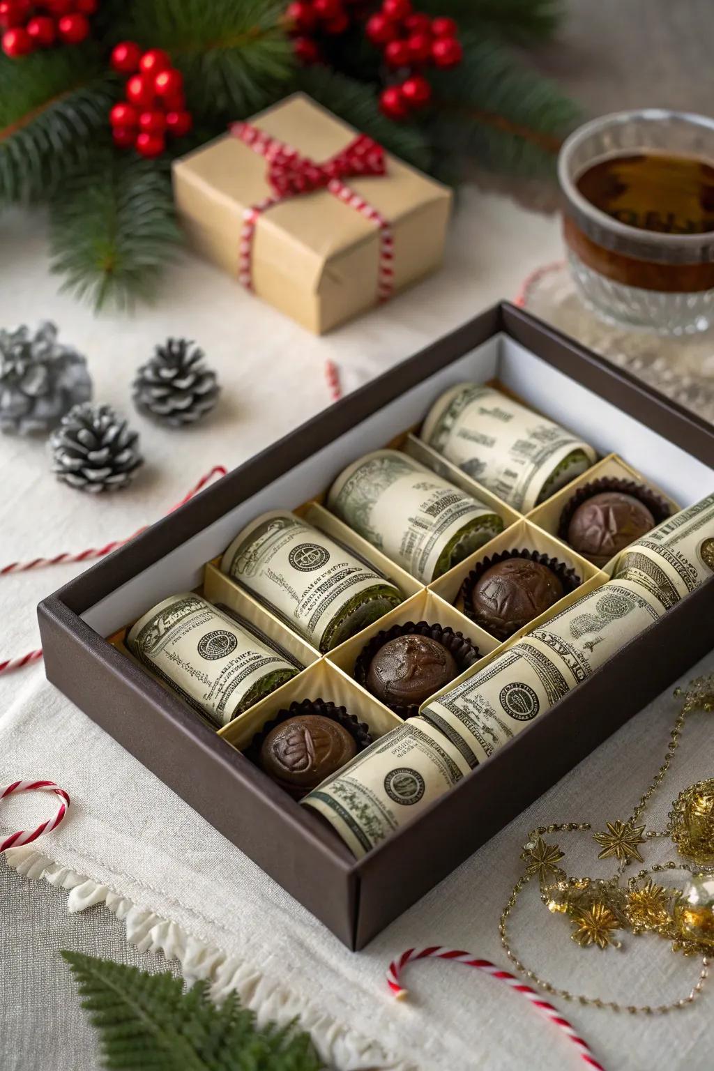 A chocolate casing concealing a financial surprise.