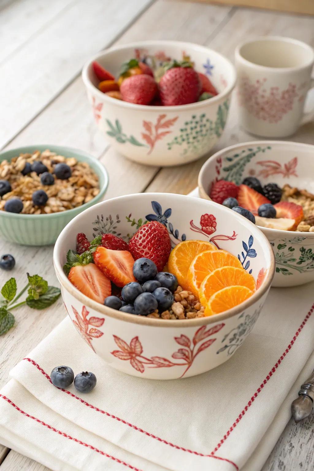 Practical bowls blend practicality with artistry.