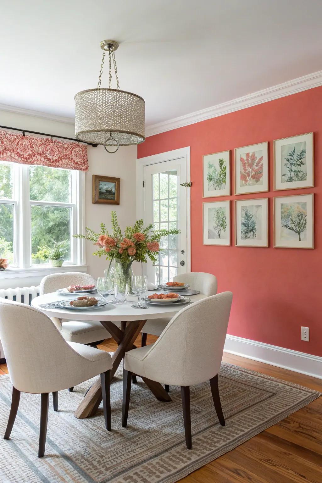 Revitalize your dining room with a splash of color.