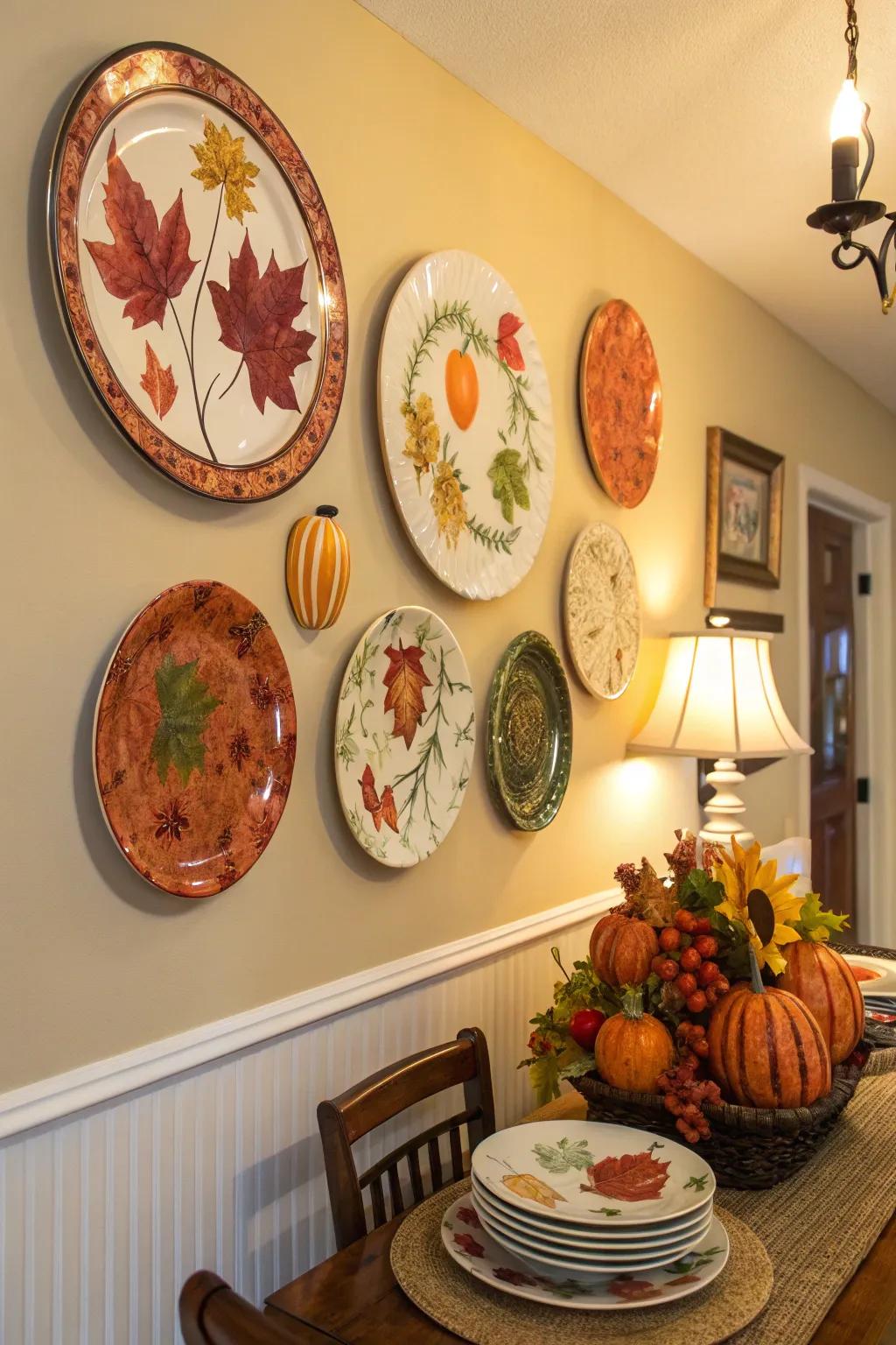 Seasonal plates maintain your decor fresh and current.