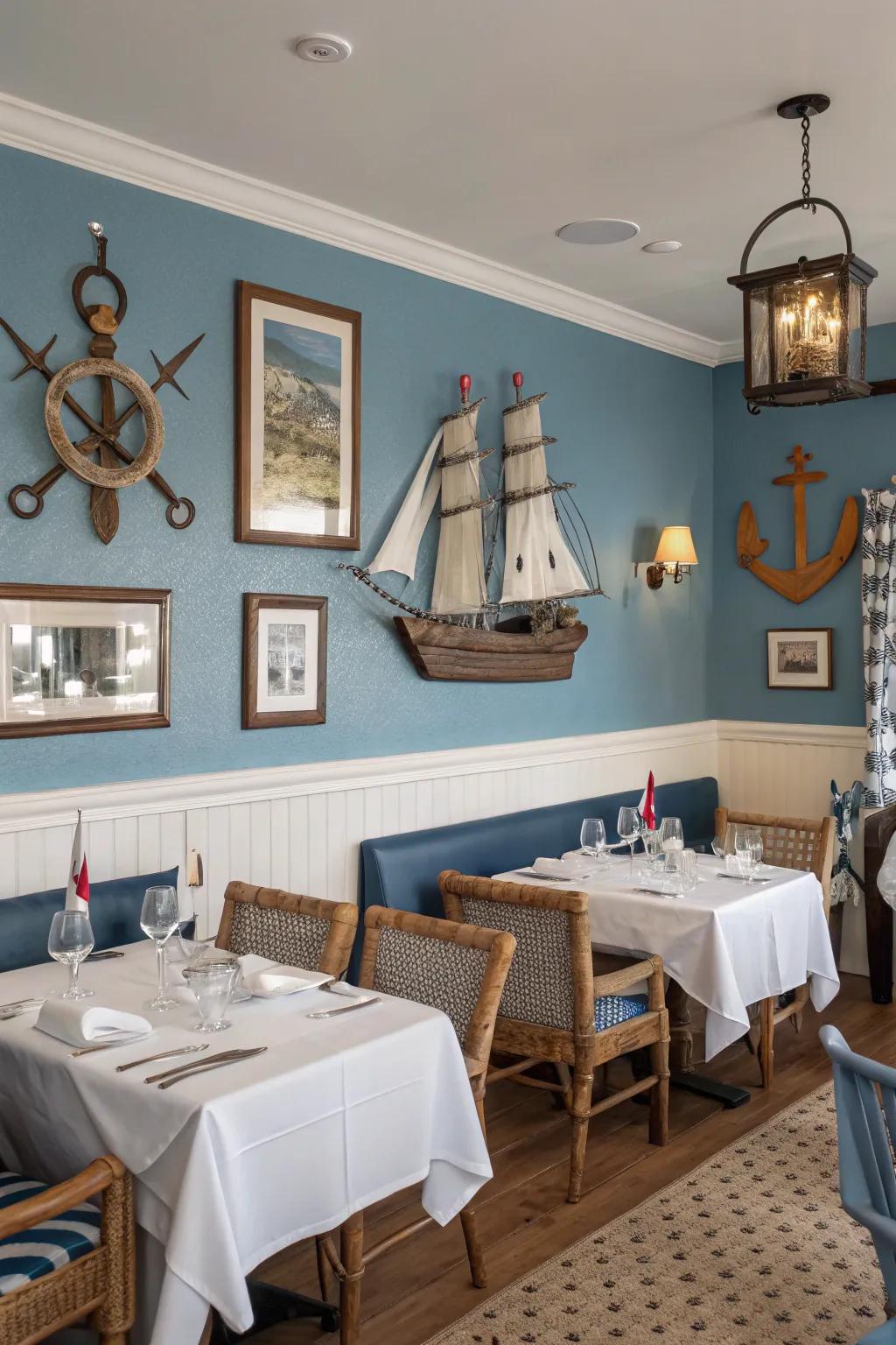 Seaside blues bestow a revitalizing and serene aura.