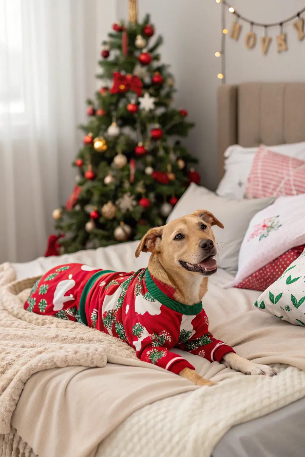 Cozy pajama vibes for a Christmas slumber celebration.