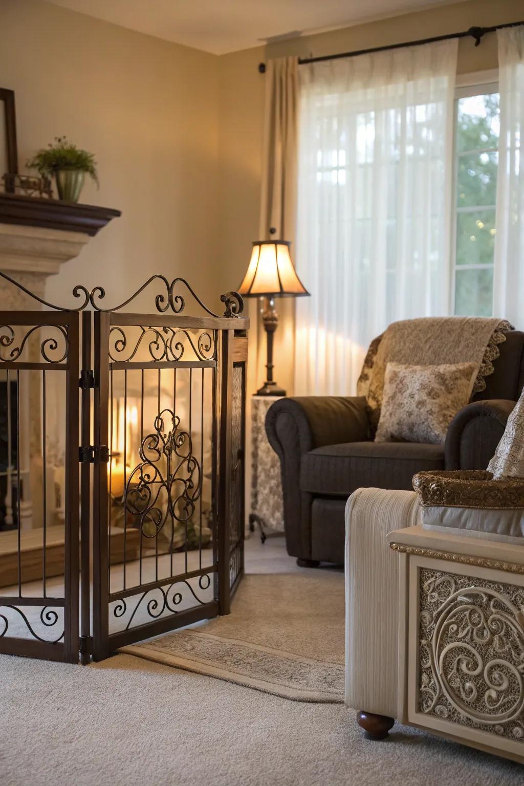 Safety meets style with refined pet barriers.