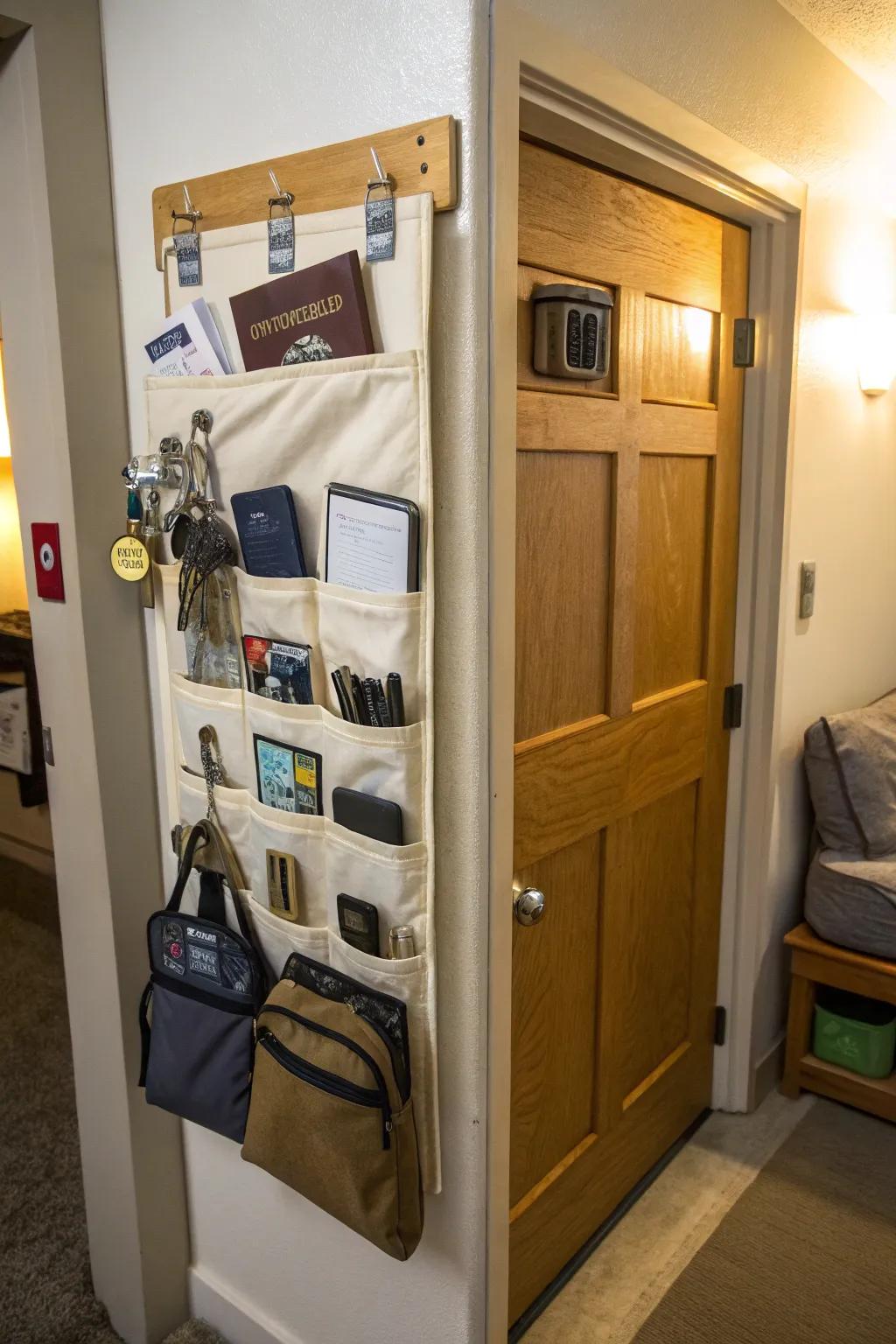 Over-the-door options add extra storage without taking up space.