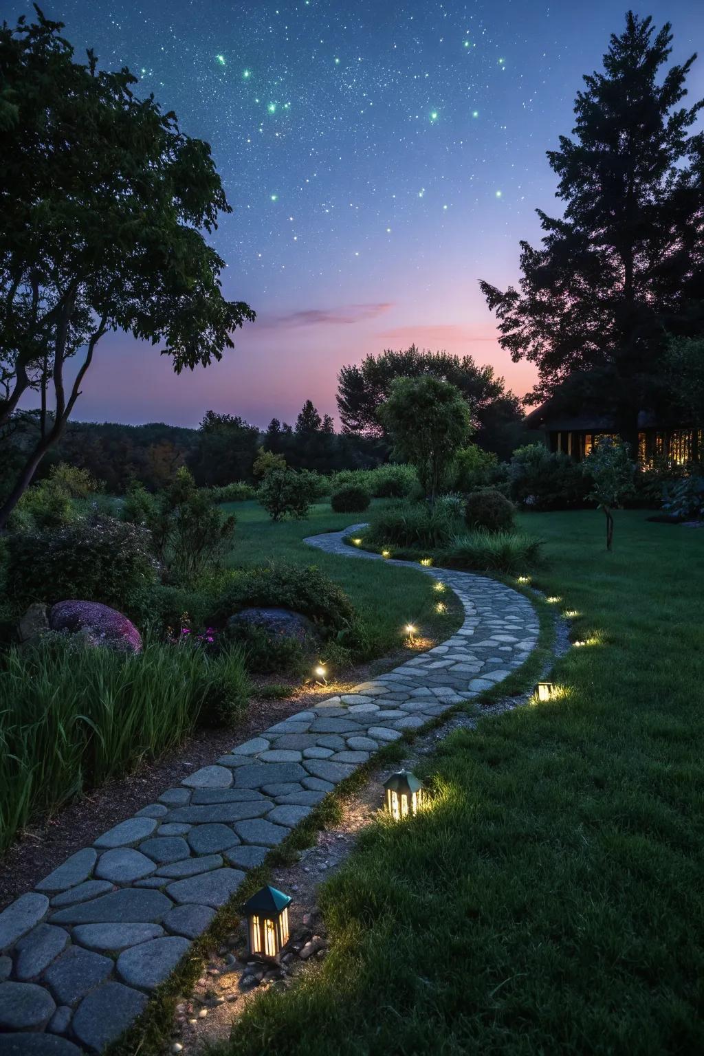 Fashion a spellbinding evening route with radiance-in-the-dark elements.