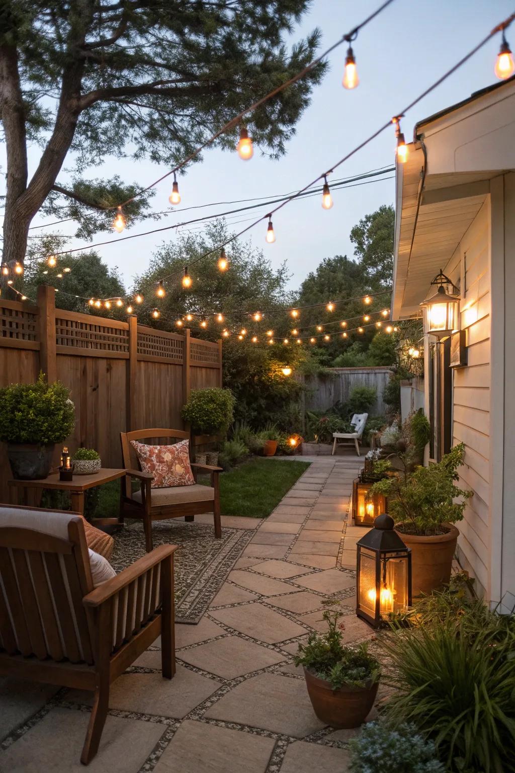 Revamp your exterior domain through decorative illumination.