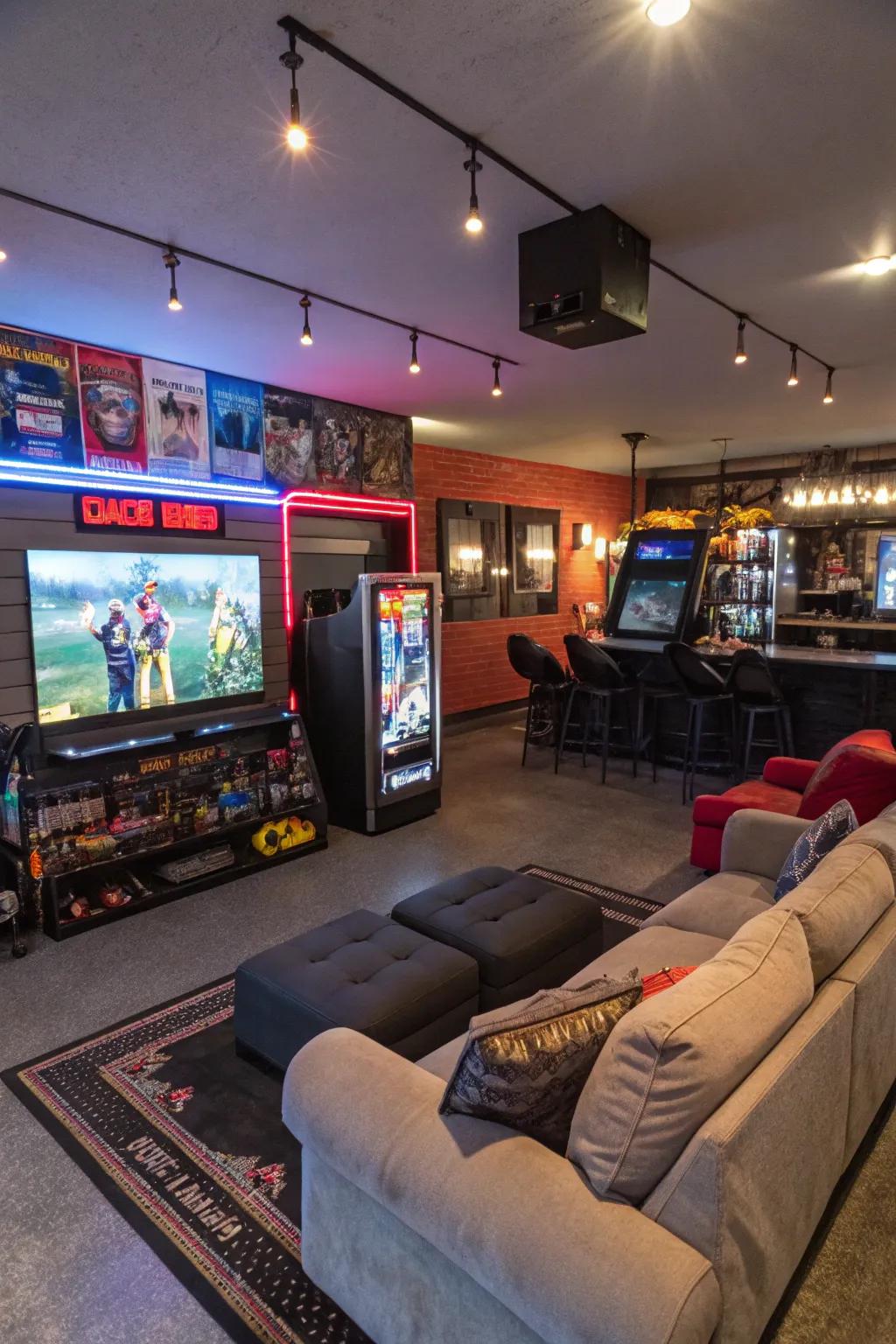 Change seldom used areas in lively game rooms intended for countless enjoyment.