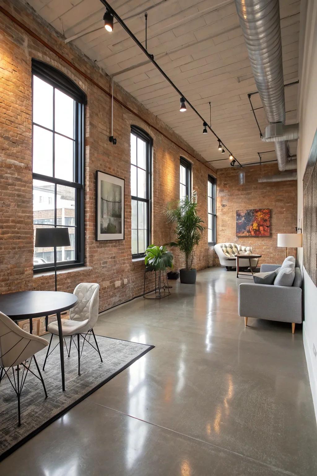 Embrace innovation through urban-esque epoxy flooring.