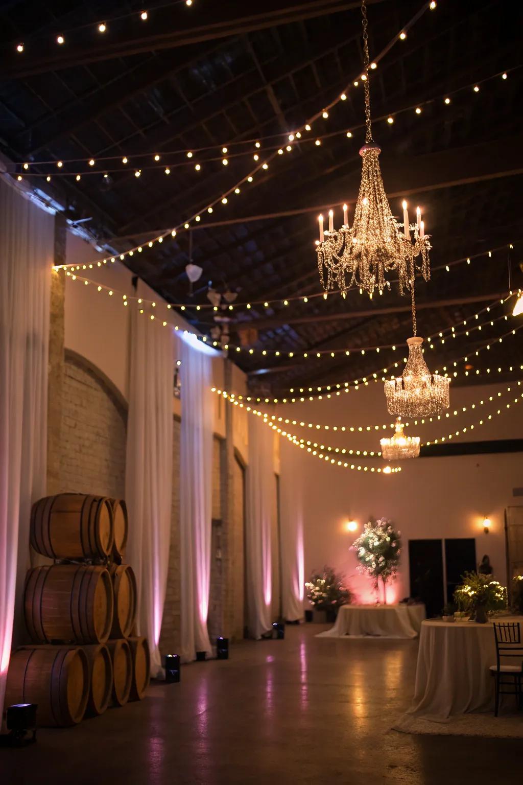 Transform settings with statement lighting.