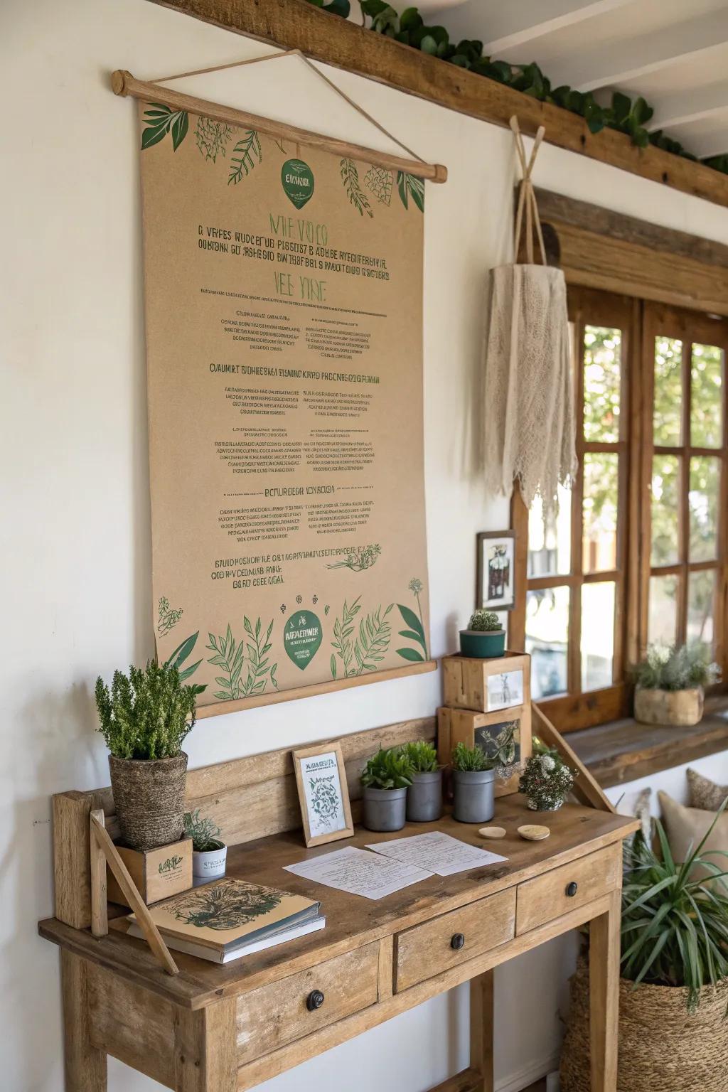 Go green with eco-friendly materials for your event posters! 🌿 #SustainableDesign #EcoFriendly