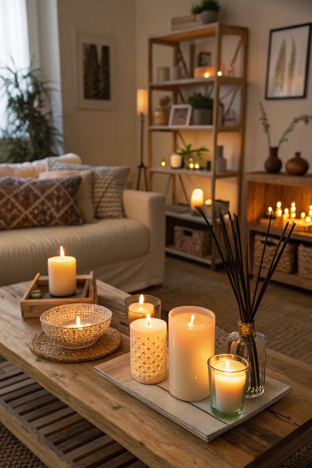 Earthy scents introduce an aromatic layer to your autumn decorations.