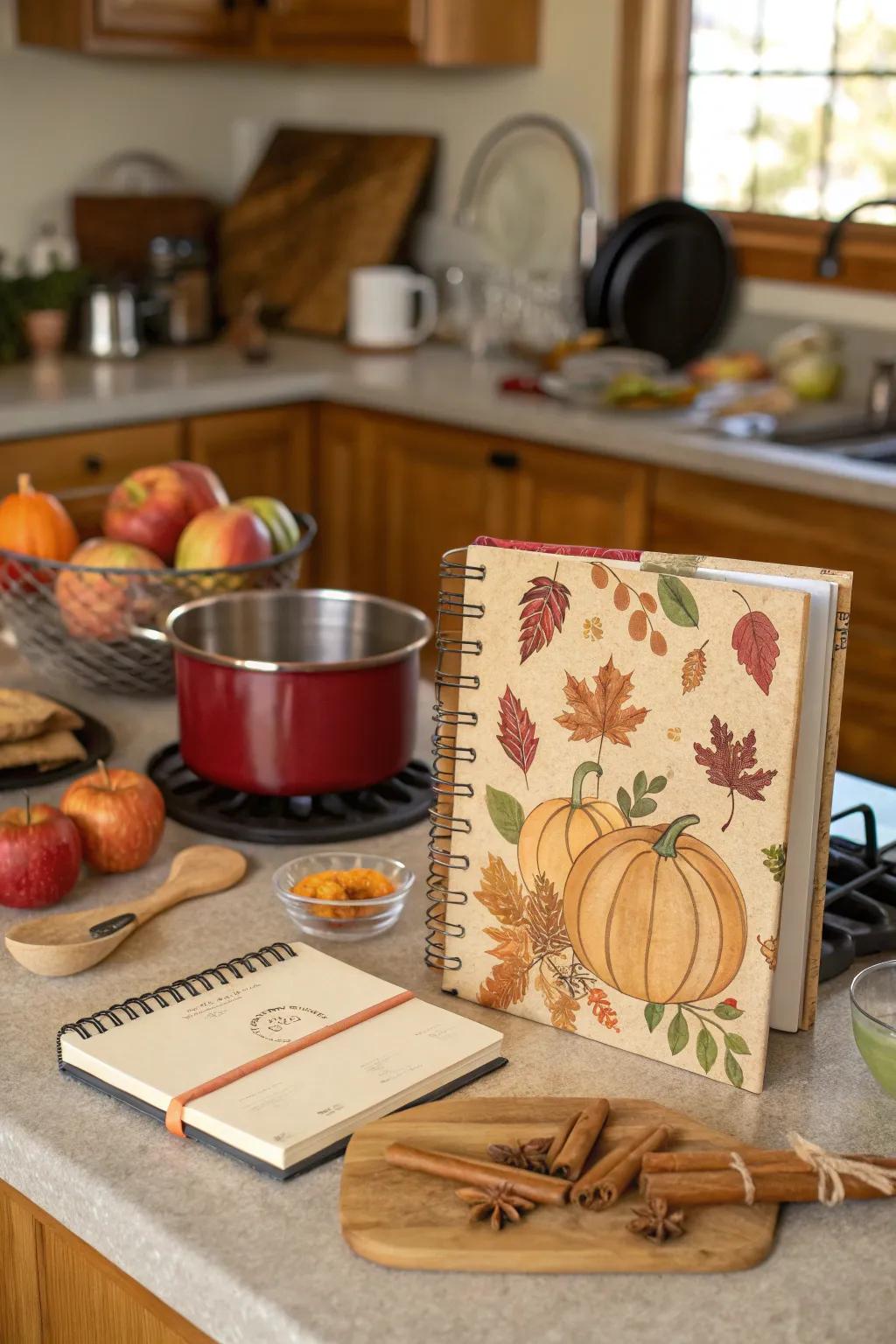 A personalized recipe book inspires your autumn cooking.