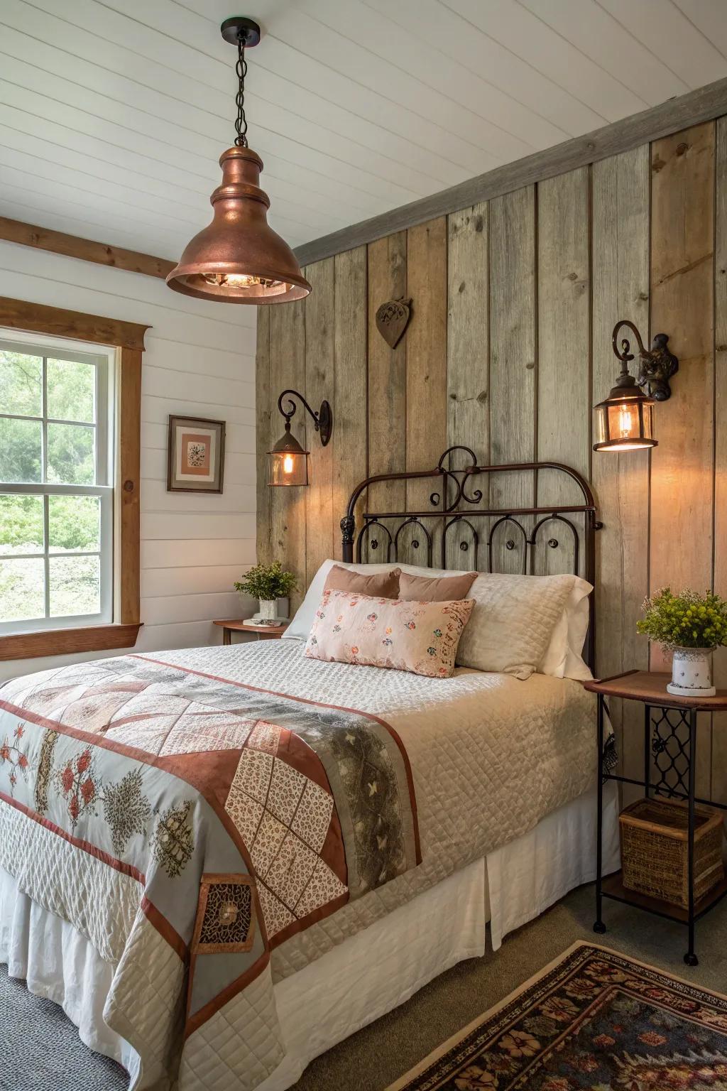 Varied metals enhance depth and visual intrigue.