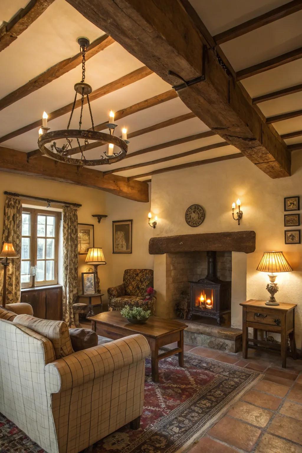 Lighting that brings rustic style and warmth.