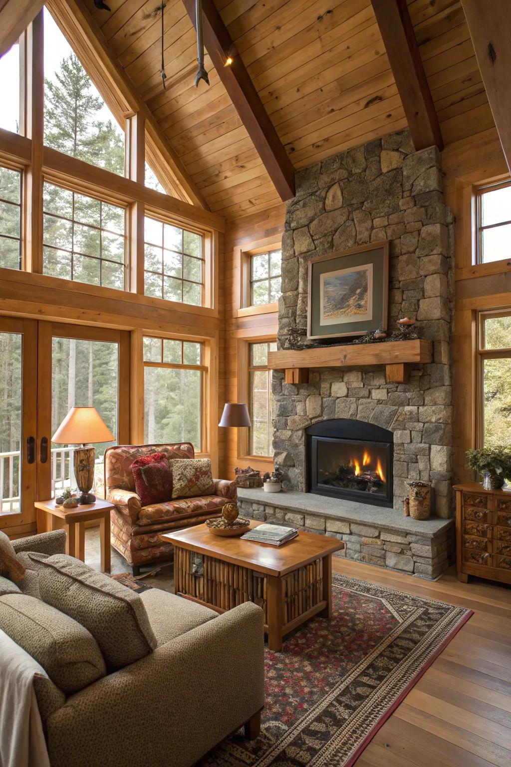Timber features bring a down-to-earth charisma to this bright and airy living space.